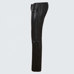 Pantalon en cuir d'hiver personnalisé PIHA SPORTS, pantalon en cuir tendance pour femmes, pantalon en cuir sexy italien noir en peau d'agneau souple, pantalon de motard - Product Image 3