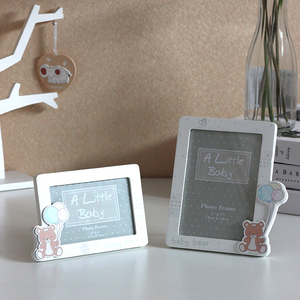 En bois ma première année <span class=keywords><strong>ours</strong></span> mignon <span class=keywords><strong>dessin</strong></span> animé en bois cadres <span class=keywords><strong>photo</strong></span> bébé pour garçons et filles - Product Image 5
