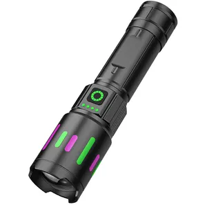 2024 hot white laser phosphor strip high power flashlight 53000 lm led laser beam flashlight