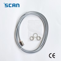 Capteur de proximité inductif en acier inoxydable, portée moyenne, blindé, IP67, 1 kHz, 10-30 V CC, M12, normalement ouvert, PNP, 4 mm