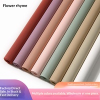 Papier d'emballage artistique Kafen, couleur unie, épais, imperméable, gaufré floral, recyclable, pour le commerce extérieur