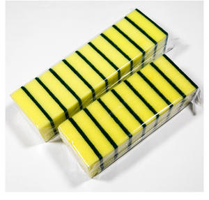 963 आयताकार डिश वॉशिंग स्पंज माइक्रोफाइबर स्टील के लिए उच्च अवशोषण पुनः प्रयोज्य गैर-खरोंच स्क्रबिंग - Product Image 6