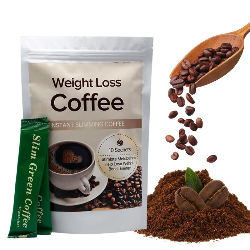 Natuurlijk Afslanken Gewichtsverlies Instant Koffie Maaltijd Vervanging Poeder Fit Gewicht Controle Koffie Slanke Dieet Gewichtsverlies Groene Koffie