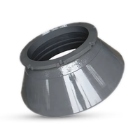 Accessoires de concasseur à cône pour l'exploitation minière de la marque Tianxiang : Doublure de cône mobile forgée en acier à haute teneur en manganèse, multi-spécifications, certifiée