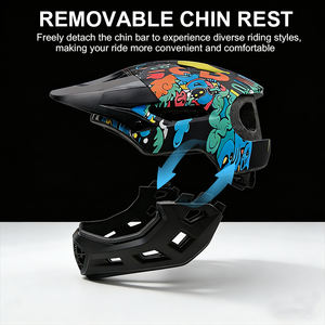 <span class=keywords><strong>Casco</strong></span> Integral de Ciclismo de Alta Gama con Certificación CE, Pantalla LED con Contenido Personalizado, <span class=keywords><strong>Casco</strong></span> de Ciclismo con Protector de Barbilla Extraíble - Product Image 3