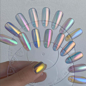 Poudre miroir chromée super brillante 9 couleurs, accessoires pour nail art <span class=keywords><strong>Aurora</strong></span>, décorations pour ongles DIY, poudre Moonlight - Product Image 3