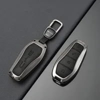 Étui de protection en cuir et métal pour clé de voiture BYD Song Plus Atto 3 Seal U QIN DMI Han EV Dolphin Yuan Pro Tang - Accessoires automobiles