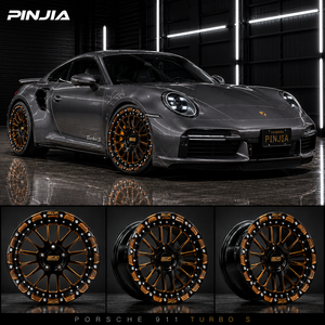 Jantes de course PJ Drag Racing Beadlock polies 13" 14" 15" pour Porsche 911 Turbo S <span class=keywords><strong>GT2</strong></span> RS 991Turbo 992 Turbo S Mustang GT - Product Image 1