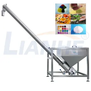 Parafuso de alimentação espiral automático, transportador químico para pó, alimentador, frutas secas, máquina de alimentação de granel