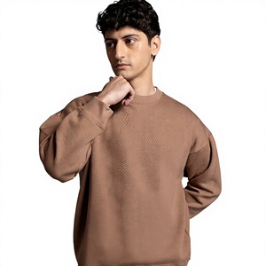 Men's Crew Neck Cotton <b>Fleece</b> <b>Sweatshirt</b> with Custom Front Logo Colorblock Pattern Streetwear Style-OEM Supplier - Product Image 1