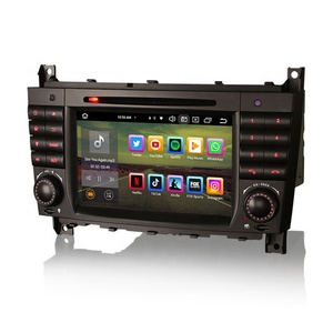 Lecteur DVD de voiture EU Erisin ES8569C 7 pouces BT5.1 IPS Android 12.0 CarPlay sans fil 4G pour Mercedes Benz Classe <span class=keywords><strong>C</strong></span> CLC W203 CLK W209 - Product Image 2