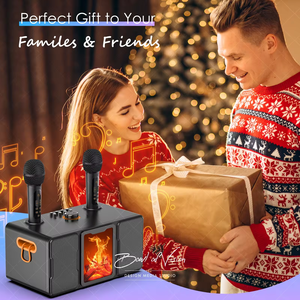 Новый динамик SP600 с беспроводным микрофоном, домашний караоке-динамик, портативный караоке-динамик с 2 беспроводными микрофонами - Product Image 5