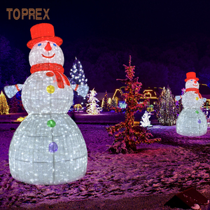 Toprex décor grande led Acrylique Motif Lumière lumineuse extérieure Noël 3d acrylique <span class=keywords><strong>bonhomme</strong></span> <span class=keywords><strong>de</strong></span> <span class=keywords><strong>neige</strong></span> ornements motif lumière - Product Image 5