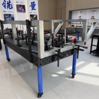 Mesa de Soldadura 3D de Hierro Fundido HT300, Nitrurada, de Alta Estabilidad y Resistente al Desgaste, para Fabricación Industrial Pesada