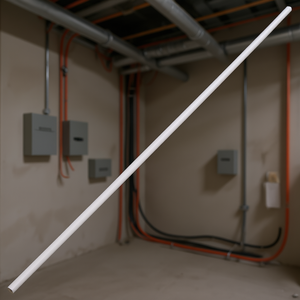 Canalina per Cavi in PVC 30x15mm 10m Bianca per Gestione Cavi - Product Image 2