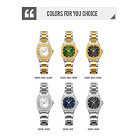 Montre à quartz pour femme SKMEI 9408, design vintage, simple et luxueuse, avec bracelet en acier inoxydable et accents de diamants