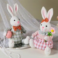 Boneka Kelinci Paskah dan Kurcaci Bentuk Hewan dari Poliester 30,5cm untuk Pabrik Baru
