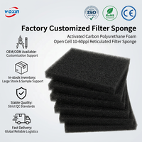 Woxin 10 15 20 25 30 35 40 50 60 80 PPI Mousse filtrante ouverte pour aquarium, filtre à eau et à air, éponge filtrante de qualité, fournitures