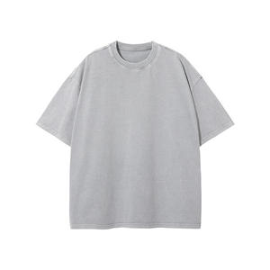 Camisetas de Manga Corta para Hombre, 275 g/m², Logotipo Personalizado, 100% Algodón, Estilo Vintage Lavado, Tallas Grandes, Estampadas - Product Image 3