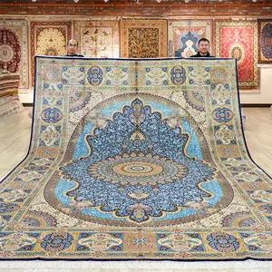 10x14ft Rugs Belgium Persian On 100silk Handmade Prayer Area Indian Oriental Silk Rug