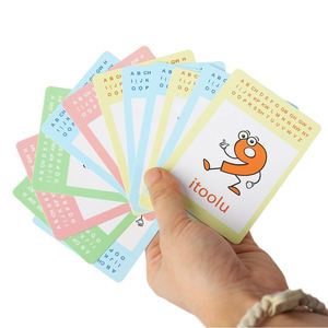 <span class=keywords><strong>Carte</strong></span> da <span class=keywords><strong>Gioco</strong></span> Educative per <span class=keywords><strong>Bambini</strong></span> Personalizzate di Alta Qualità Ecologiche Mazzo di <span class=keywords><strong>Carte</strong></span> Cognitive Digitali per l'Apprendimento - Product Image 5