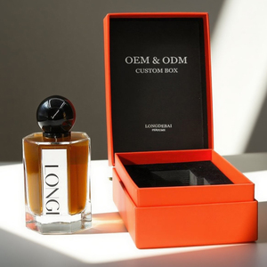 Factory Mens Irregular Perfume Spray <b>Bottle</b> Clear Empty Crimp 30ml 50ml 100ml Glass Perfume <b>Bottle</b> with Gift <b>Box</b> - Product Image 2