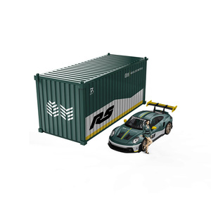 Timetimicro1 64 pour Porsche 992 <span class=keywords><strong>GT3</strong></span> RS Vert Argent Simulation Alliage Modèle De Voiture Shell Case - Product Image 1