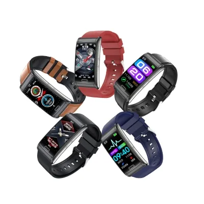 2022 Smart Watch ECG PPG Heart Rate Monitor E600 Watch Bands Intelligent Medical Fitness Tracker Bracelet VS E500