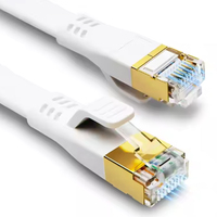 Produsen Profesional Kabel Ethernet Cat8 Bebas Oksigen Tembaga, Transmisi 1000Mbps-10Gbps, Bersertifikasi CE/RoHS/FCC, Berlapis PVC