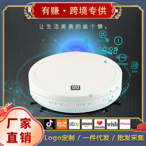 Clean <b>Robot</b> ES330 <b>Mini</b> <b>Robotic</b> Vacuum Cleaner Battery Powered Sweeping Suction Mopping Random Navigation Ivory White - Product Image 4