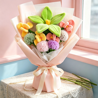Jouet en peluche OEM ODM personnalisé, vase à fleurs insecte, poupée pour arrangement floral, décoration de table mignonne, cadeau populaire pour filles, vente en gros