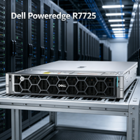 Serveur en rack haute performance, puissance de calcul parallèle élevée pour les projets de traitement de données, PowerEdge R7725