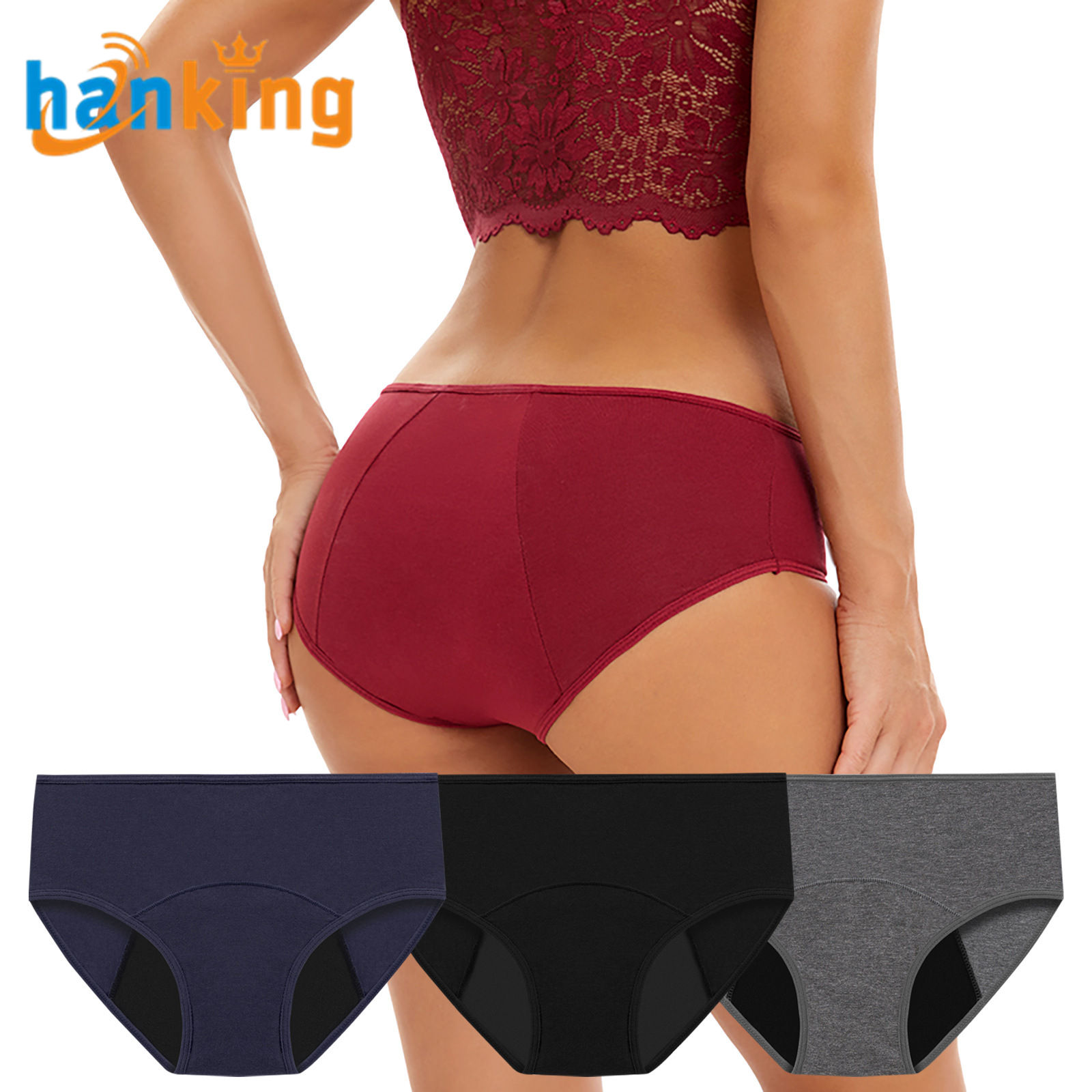 3 Piece-Blue, Black, Gray