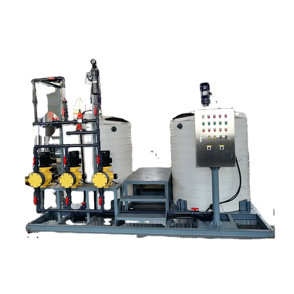 Polimer kimyasal manuel dozaj makinesi için kullanılan çamur susuzlaştırma sistemi