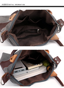 Bolso de Mano Casual Grande para Mujer, Bolsos de Hombro Cruzados, Bolsos de Lona para Mujer - Product Image 6