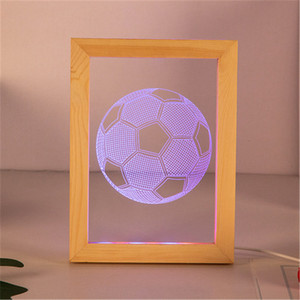 Marco de movimiento lento LED, lámpara óptica 3D de ilusión, escultura, marco de fotos de movimiento lento, luces nocturnas, marco de tiempo, decoración de mesa - Product Image 5
