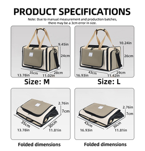 Evcil Hayvan Taşıma Çantası Ağır Hizmet Tipi Yüksek Kaliteli Dayanıklı Genişletilebilir Havayolu Onaylı Kedi Çantası Evcil Hayvan Kafesleri Seyahat İçin Taşıyıcı - Product Image 3