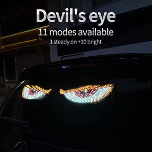 Camión parabrisas luz decorativa USB coche Led Devil Eye Demon Led pantalla Panel luces Devil's Eye para coche - Product Image 5