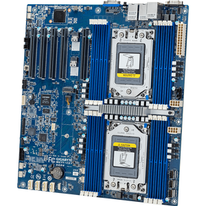 Nouvelle carte mère serveur Gigabyte MZ71-CE1 Dual AMD EPYC 7003/7002 E-ATX DDR4 16 DIMM (quatre canaux) 5 emplacements PCIe Prise en charge SATA - Product Image 1