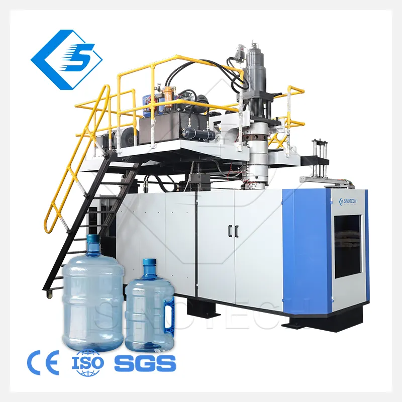 Volautomatische Kunststof Blaasvormmachine Twee Station 5 Gallon 20-30l Speciaal Ontwerp Voor Olievat Plastic Producten