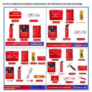 Kit de Secours d'Urgence Incendie pour la Maison et les Hôtels - Ensemble de Lutte Contre l'Incendie 4 Pièces Personnalisable par le Fabricant - Product Image 3