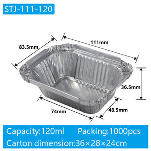 Conteneur de papier alimentaire jetable en aluminium de haute qualité Dubaï - Product Image 2