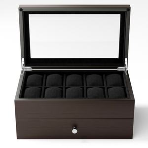 OEM ODM 10 Slot Multifunctional Watch Storage <b>Box</b> New Double-Layer Jewelry Watch <b>Collection</b> Display Packaging Case - Product Image 3