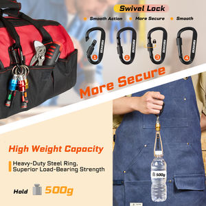 Pemegang Mata Obeng Gantungan Kunci dengan Shank Hex 1/4'' dari Aluminium, Quick Change Chuck dengan Kepala Magnet untuk Bor Impak. - Product Image 6