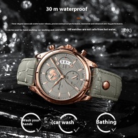 Montre-Bracelet de Luxe pour Hommes, Tendance, Étanche, Calendrier Lumineux, Bracelet en Acier Inoxydable