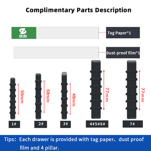 Heavy duty <span class=keywords><strong>blu</strong></span> colore pezzi di ricambio parti scatole impilabile scaffale del magazzino bin contenitori di stoccaggio di <span class=keywords><strong>plastica</strong></span> - Product Image 4