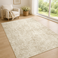 Tapis de sol bohème lavable en polyester, doux, imprimé, pliable, pour salon