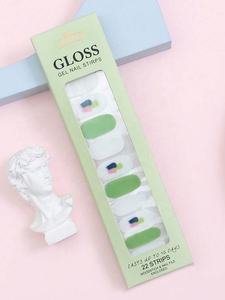 Op Maat Gemaakte Papieren Doos Bedrukte Kaartdoos Bord Nagels Druk Op Nagels Doos Met Transparante Raamsnede En Ophanggat - Product Image 2