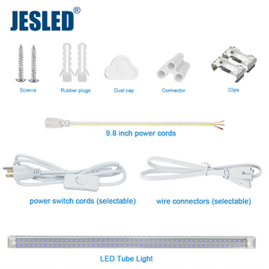 JESLED Linkable led ışıkları v-şekli temizle kapak LED tüp ışıklar Listed Listed 4FT 6FT 8FT 72W T8 LED dükkanlar ışık fiş Listed listelenen - Product Image 5