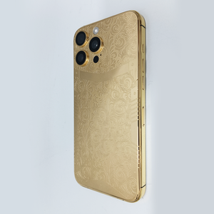 Smartphone di Lusso di Alta Gamma <span class=keywords><strong>con</strong></span> Certificato di Galvanica, Scocca in Metallo Placcato Oro e Motivo a Incisione Profonda - Product Image 1